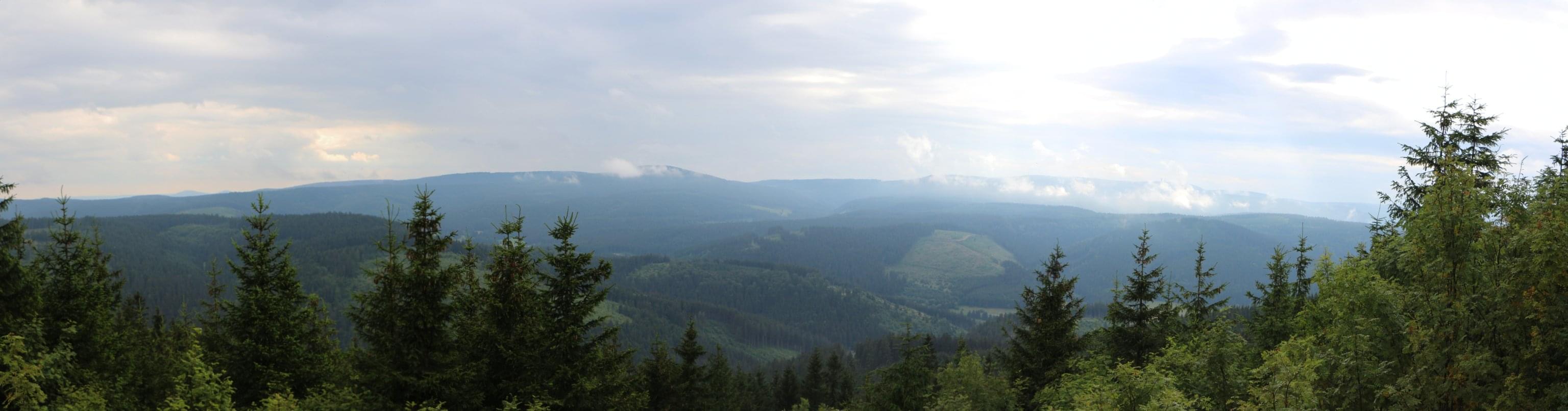 Panoramablick zum Thüringer Wald